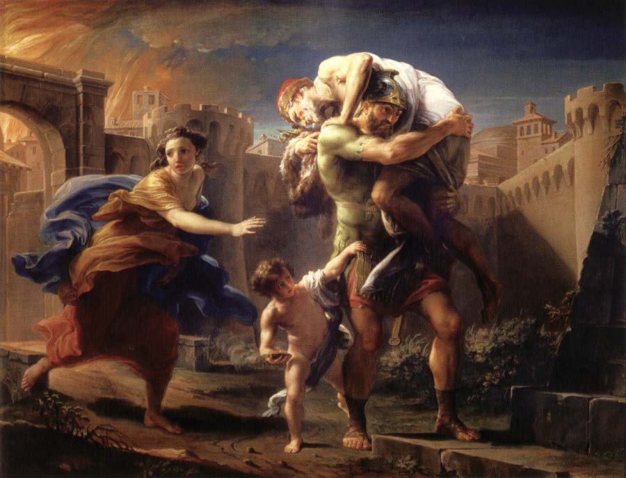 Aeneas Fleeing from Troy